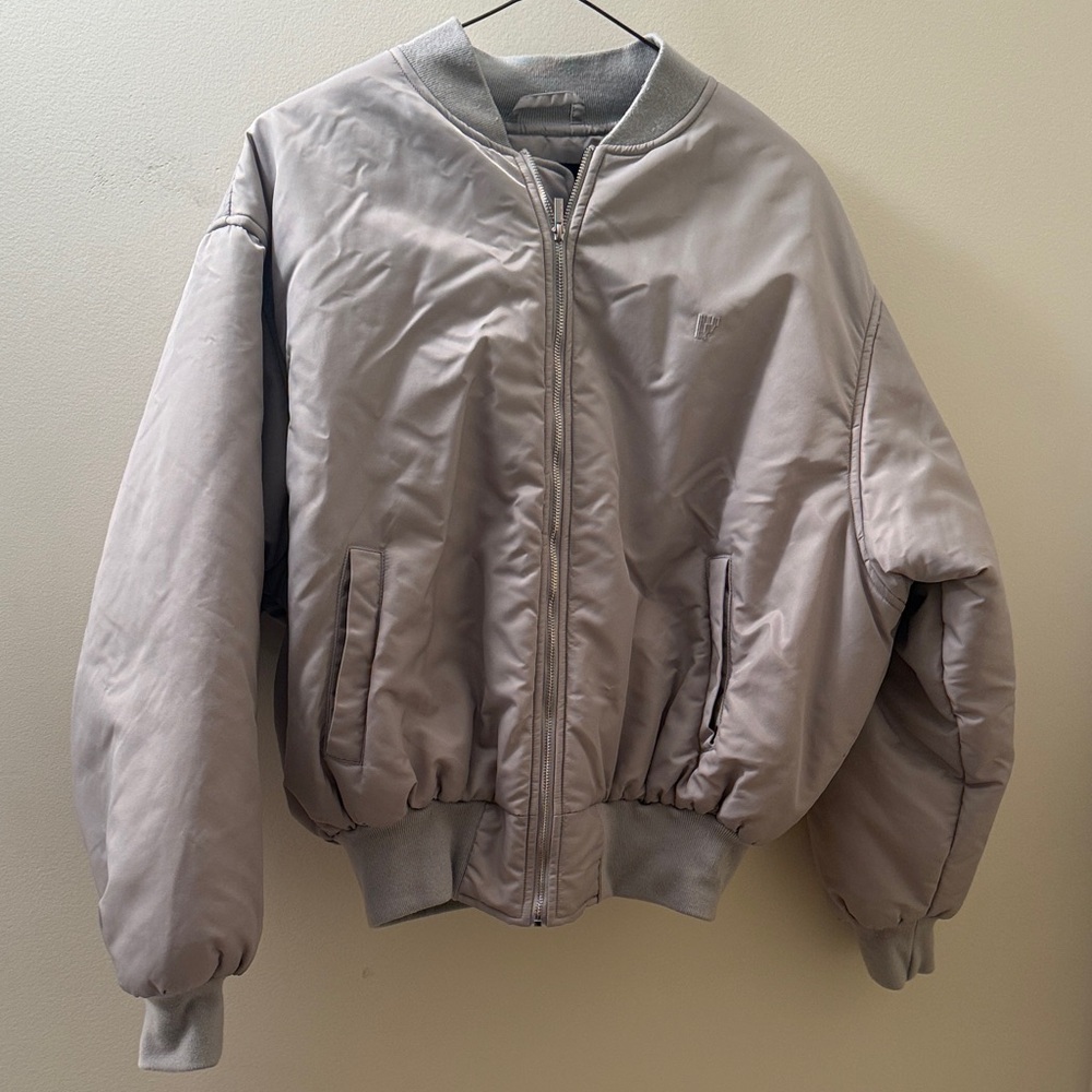 Gray Bomber Jacket - Rarely Alike